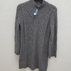NWT-LOFT Heather Gray Knit Dress